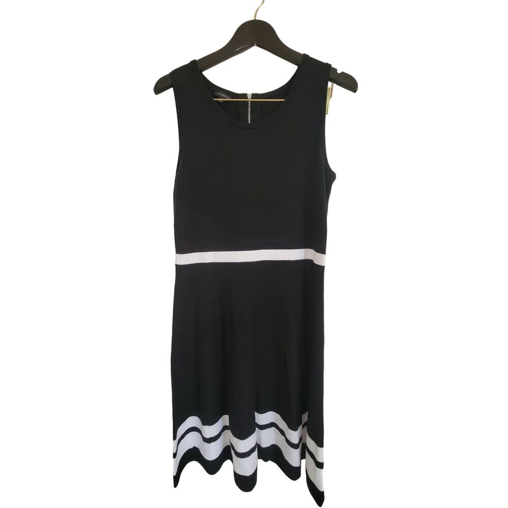 Talbot's Sweater Dress Black and White SZ M